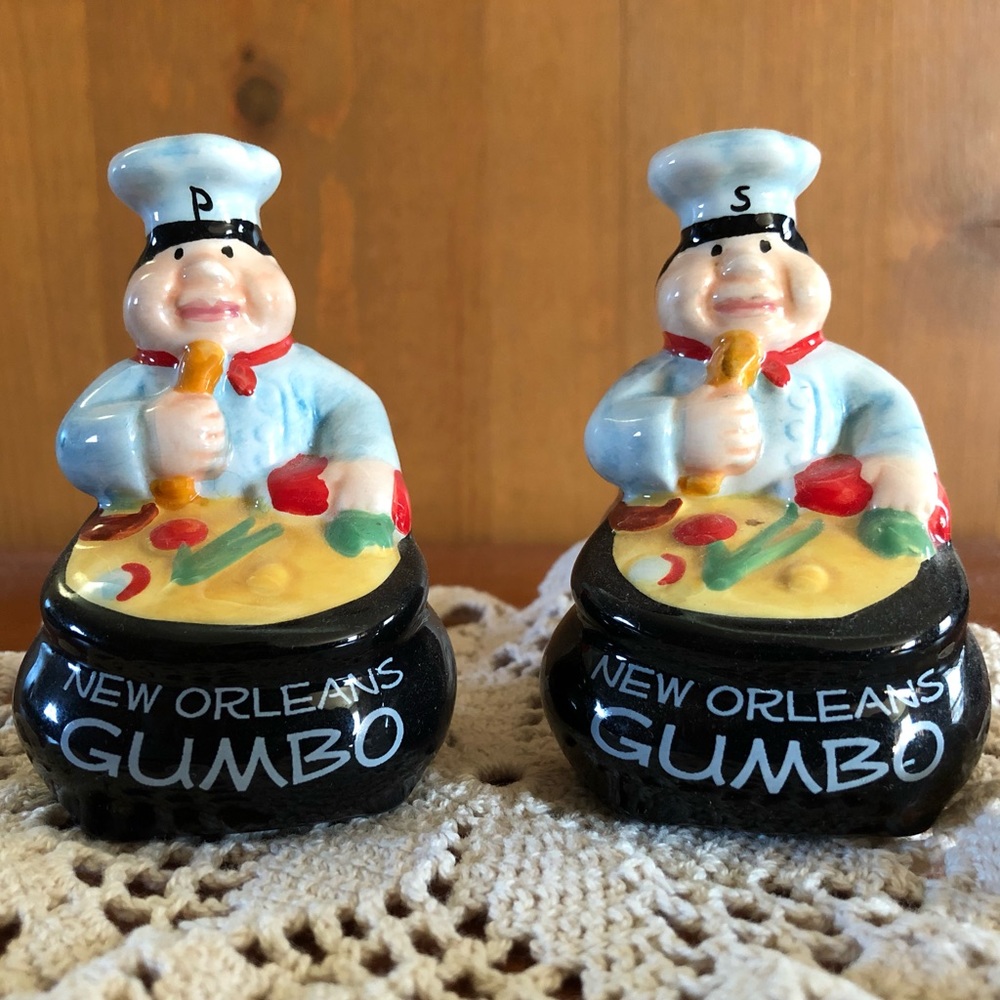NEW ORLEANS GUMBO CHEF salt & pepper shake…